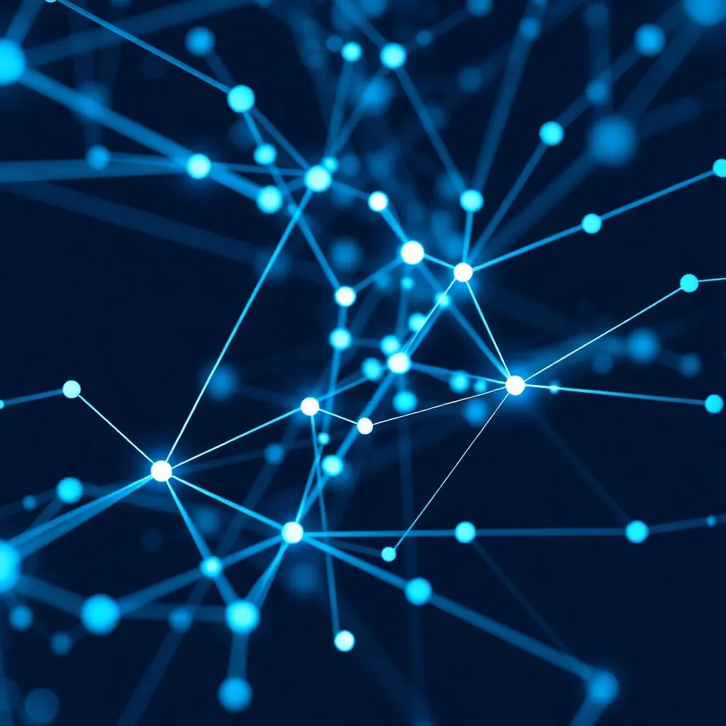 A technical visualization of data transformation, abstract d