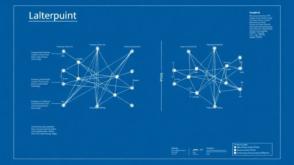 A technical blueprint of a neural network architecture, clea